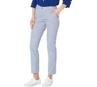 Tommy Hilfiger Hampton Chino Pant-Stripe caleçon, Bleu/Blanc, 38 Femme