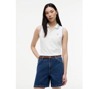 TOMMY HILFIGER Haut '1985' bleu clair / blanc, Taille M