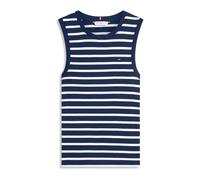 Tommy Hilfiger Slim Cody C-NK Tank Top Ww0ww47806 Autres T-Shirts, Blue (Breton Stripe Dark Night/Ecru), M Femme