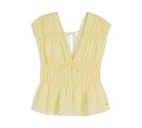 TOMMY HILFIGER Haut 'Regular Fit Sleeveless Smock Blouse With' jaune clair, Taille XL