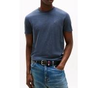 Tommy Hilfiger Heathered Xslim Jasper Shirt Dark Night Navy Taille: S | T-shirts Basiques Outlet | Homme | Le Noir