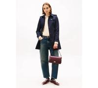 Tommy Hilfiger Veste Femme Heritage Single Breasted Trench Mi-Saison, Bleu (Midnight), XS
