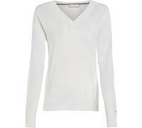 Tommy Hilfiger Stitch V-n Long Sleeve Polo Beige XS Femme