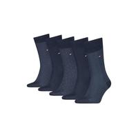 Tommy Hilfiger Herringbone Dot Classic Sock, Bleu Marine, 39-42 (Lot de 5) Hommes
