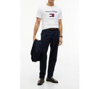 Vêtements Tommy Hilfiger Tommy Embro Flag Tee pour Homme M Blanc