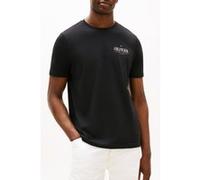 Tommy Hilfiger T-Shirt Manches Courtes Homme Stack Tee Regular Fit, Noir (Black), XL