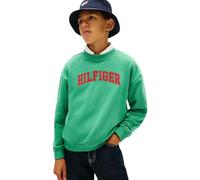 Tommy Hilfiger Hilfiger Varsity Sweatshirt KB0KB10404 Sweat-Shirts Garçon Vert (Bahama Green), 7 Ans