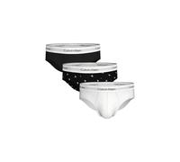 Calvin Klein Slip Hip Icon Cotton Stretch – noir/blanc – Lot de 3 – Taille M