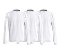 Tommy Hilfiger Premium Essentials Long Sleeve Base Layer 3 Units Blanc XL Homme