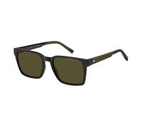 Tommy Hilfiger, Homme, Accessoires, Vert, Taille: 55 MM Noir Vert/Vert Lunettes de soleil TH 2143/S