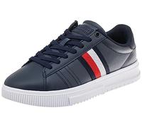 Tommy Hilfiger Homme Baskets Cuvette Supercup Leather Chaussures, Bleu (Desert Sky), 40 EU