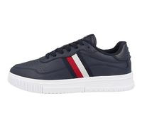 Tommy Hilfiger Homme Baskets Cuvette Supercup Leather Stripes Chaussures, Bleu (Desert Sky), 44 EU