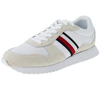 Tommy Hilfiger Homme Baskets de Running Evo Mix Chaussures de Sport, Blanc (White), 44 EU