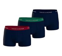 Tommy Hilfiger Homme Boxer Lot de 3 Slip Sous-Vêtement, Multicolore (Rouge/Nouveau Green/Desert Sky), S
