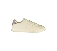 Tommy Hilfiger - Baskets Homme en Cuir Beige - Homme - Chaussures - Beige - Taille: 44 EU