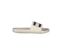 Tommy Jeans Homme Claquettes Pool Slide Sandales de Bain, Blanc (Ecru), 44