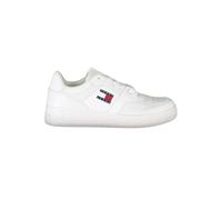 Tommy Hilfiger, Homme, Chaussures, Blanc, Taille: 44 EU Baskets Homme en Cuir Blanc Élégant