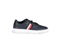 Tommy Hilfiger Homme Baskets Cuvette Supercup Leather Stripes Chaussures, Bleu (Desert Sky), 40 EU