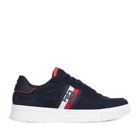 Tommy Hilfiger, Homme, Chaussures, Bleu, Taille: 45 EU Supercup Mix Leather Baskets