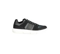 Tommy Hilfiger, Homme, Chaussures, Noir, Taille: 40 EU Baskets en cuir noir