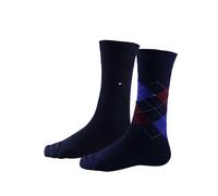 Tommy Hilfiger Homme Classic Chaussettes, Bleu Marine/Rouge, 47-49 EU