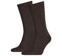 Tommy Hilfiger Classic Chaussettes, Brown, 47/49 (Lot de 2) Homme