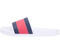 Tommy Hilfiger Homme Core Hilfiger Flag Pool Slide Fm0fm05798 Diapositives, White (White), 44 EU