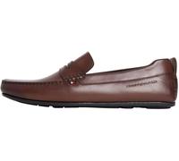 Tommy Hilfiger Homme Core Hilfiger Leather Driver Fm0fm05790 Chaussures de conducteur, Brown (Dark Mocha), 43 EU