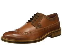 Tommy Hilfiger Homme H2285ampton FA 1a Brogue Chaussures Basses à Lacets, Marron Cognac 906, 40 EU