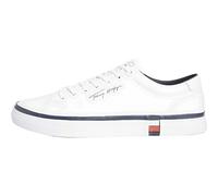 Tommy Hilfiger Homme Modern Vulc Corporate Leather FM0FM04922 Baskets vulcanisées, Blanc (White), 45 EU