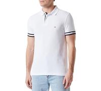 Tommy Hilfiger Homme Polo Manches Courtes Slim, Blanc (White), XL