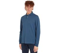 Tommy Hilfiger Homme Polo Manches Longues Regular Basic, Bleu (Aegean Sea), S