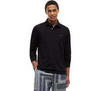 Tommy Hilfiger Homme Polo Manches Longues Regular Basic, Noir (Black), S