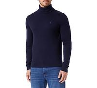 Tommy Hilfiger Homme Pull Cashmere Roll Neck Col Roulé, Bleu (Desert Sky), L