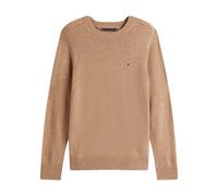 Tommy Hilfiger, Homme, Pulls, Brun, Taille: L Pure Lambswool Crew Neck Jumper