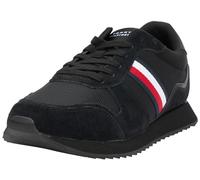Tommy Hilfiger Homme Runner Evo Mix ESS FM0FM04886 Baskets de Running, Noir (Black), 40.5 EU