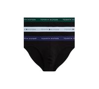 Tommy Hilfiger Homme Slip Hipster Pack de 3 avec bandeau avec logo, 0tq - Orn Grn Prp Nvy Ves Bleu, L