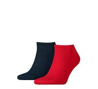 Tommy Hilfiger Homme Sneaker Chaussettes, Bleu Marine/Rouge, 39-42 EU