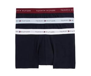 Tommy Hilfiger, Homme, Sous-vêtements, Bleu, Taille: S Lot de 3 boxers trunks en coton stretch