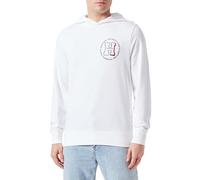 Tommy Hilfiger Homme Sweat À Capuche Homme, Blanc (White), XL