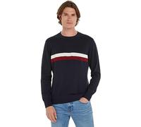 Tommy Hilfiger Homme Sweat Sans Capuche, Bleu (Desert Sky), XL