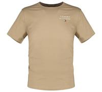 Tommy Hilfiger Homme T-Shirt Manches Courtes encolure Ronde, Beige (Beige), S