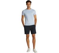 Tommy Hilfiger Homme T-Shirt Manches Courtes Stretch Slim Fit Col Ras-du-Cou, Bleu (Breezy Blue), XL