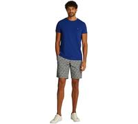 Tommy Hilfiger Homme T-Shirt Manches Courtes Stretch Slim Fit Col Ras-du-Cou, Bleu (Wedge Blue), XS