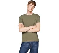 Tommy Hilfiger Homme T-Shirt Manches Courtes Stretch Slim Fit Col Ras-du-Cou, Vert (Battle Green), 3XL