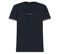 Tommy Hilfiger Homme T-Shirt Manches Courtes Tipped Tee Col Ras-du-Cou, Bleu (Desert Sky), S M