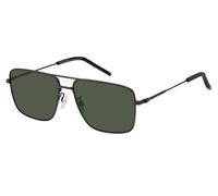 Tommy Hilfiger homme Th 2110 /S 003 / QT Des lunettes de soleil Acier noir mat Vert Au carré