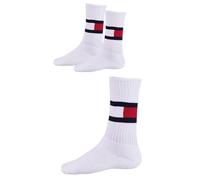 Tommy Hilfiger Homme Tommy Hilfiger Flag Men's Sock (3 Pack) Chaussettes, Blanc, 39-42 EU