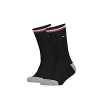 Tommy Hilfiger Homme Tommy Hilfiger Iconic Kids' Sports Socks (2 Pack) chaussettes Not Applicable, Noir, 39/42
