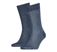 Tommy Hilfiger Homme Tommy Hilfiger Small Stripe Men's Socks (2 Pack) chaussettes Not Applicable, Jeans, 39/42